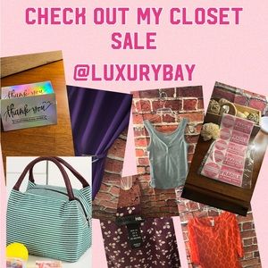 Closet Sale! Saturday July 15th through Sunday 16th, 2023.